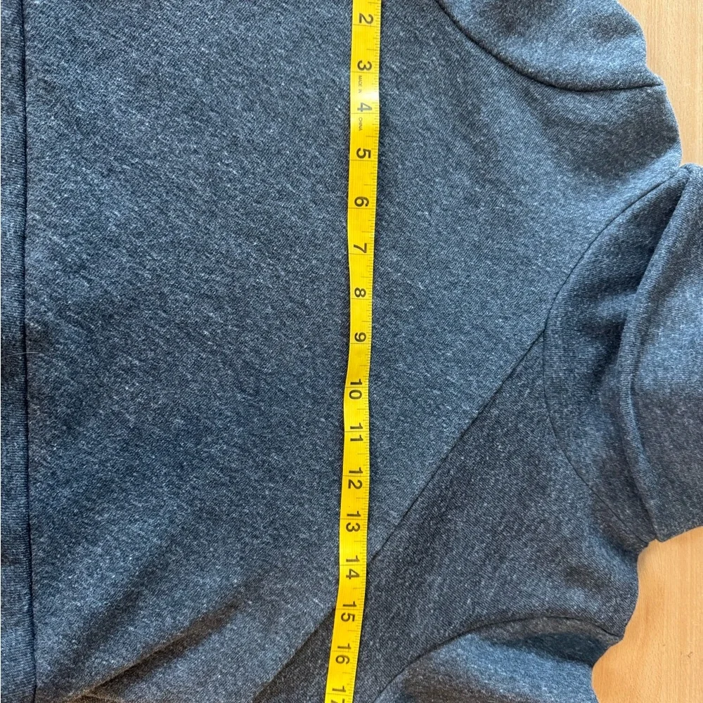 ALO yoga Soleil cropped turtleneck XS charcoal fleece - Picture 9 of 9